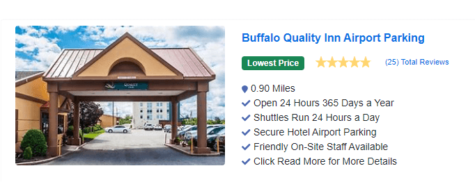 Buffalo Quality Inn Airport Parking